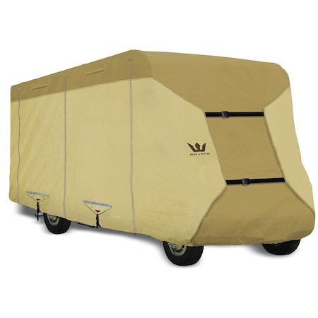 Eevelle S2 EXPEDITION Series, Class C RV Cover, Tan Color, Fits 21-22ft Long RV EX2C2122T